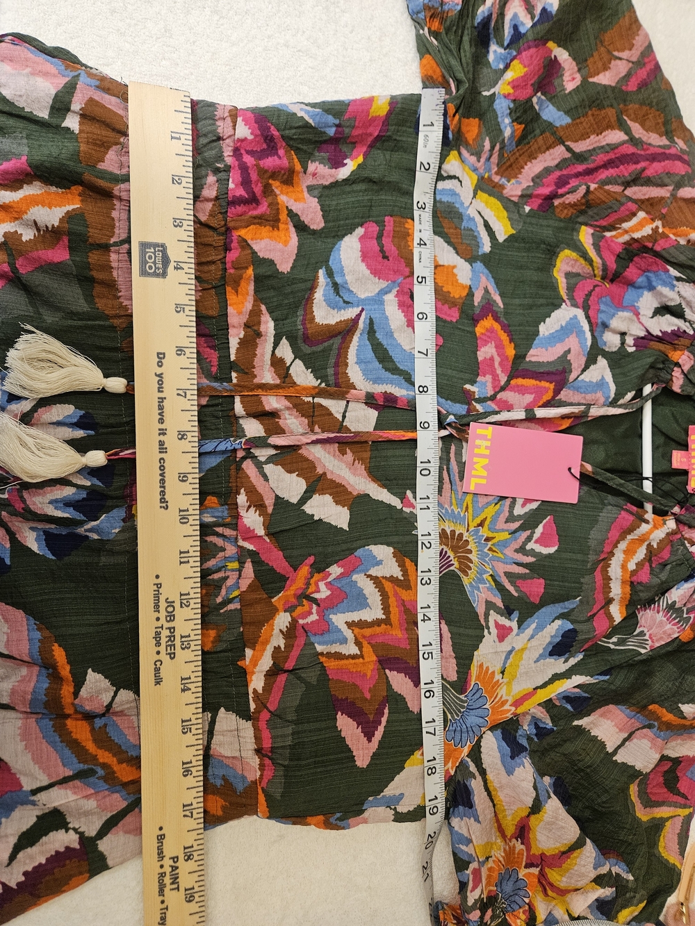 NWT THML Floral Boho Tiered Maxi Dress - Picture 7 of 10